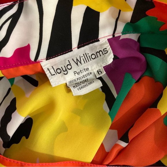 Lloyd Williams VINTAGE 80’s Pleated Floral Midi Skirt - Picture 15 of 16